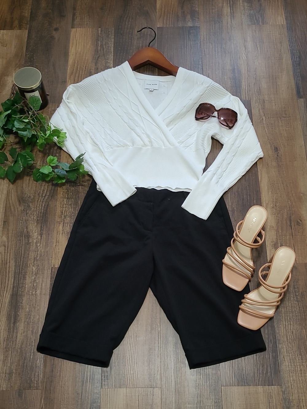 Black Bermuda Dress Shorts